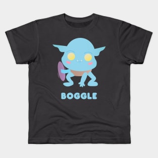 Kawaii Boggle Monster Kids T-Shirt